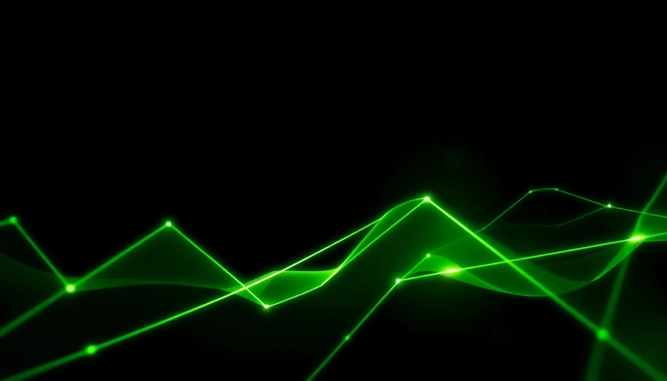 Abstract financial data visualization